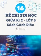 Tuyển tập 16 Đề thi giữa học kì 2 môn Tin học Lớp 8 Cánh Diều (Kèm đáp án)